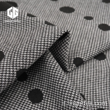 Tessuto jacquard in tessuto a maglia di poliestere in poliestere di cotone spot